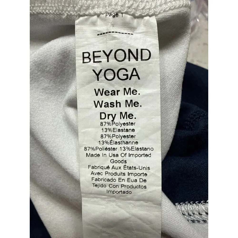 Beyond Yoga Spacedye Trophy High Waisted Midi Legging Navy/White Sz S/P *EUC - Picture 11 of 11